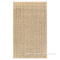 Natural fiber large seagrass floor area rug